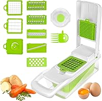 Vista 1 de Vegetable Chopper Multifunctional 13 in 1 Veggie Slicer Dicer Veggie Chopper With Container Kitchen Accessories Food Chopper Pro Onion Chopper