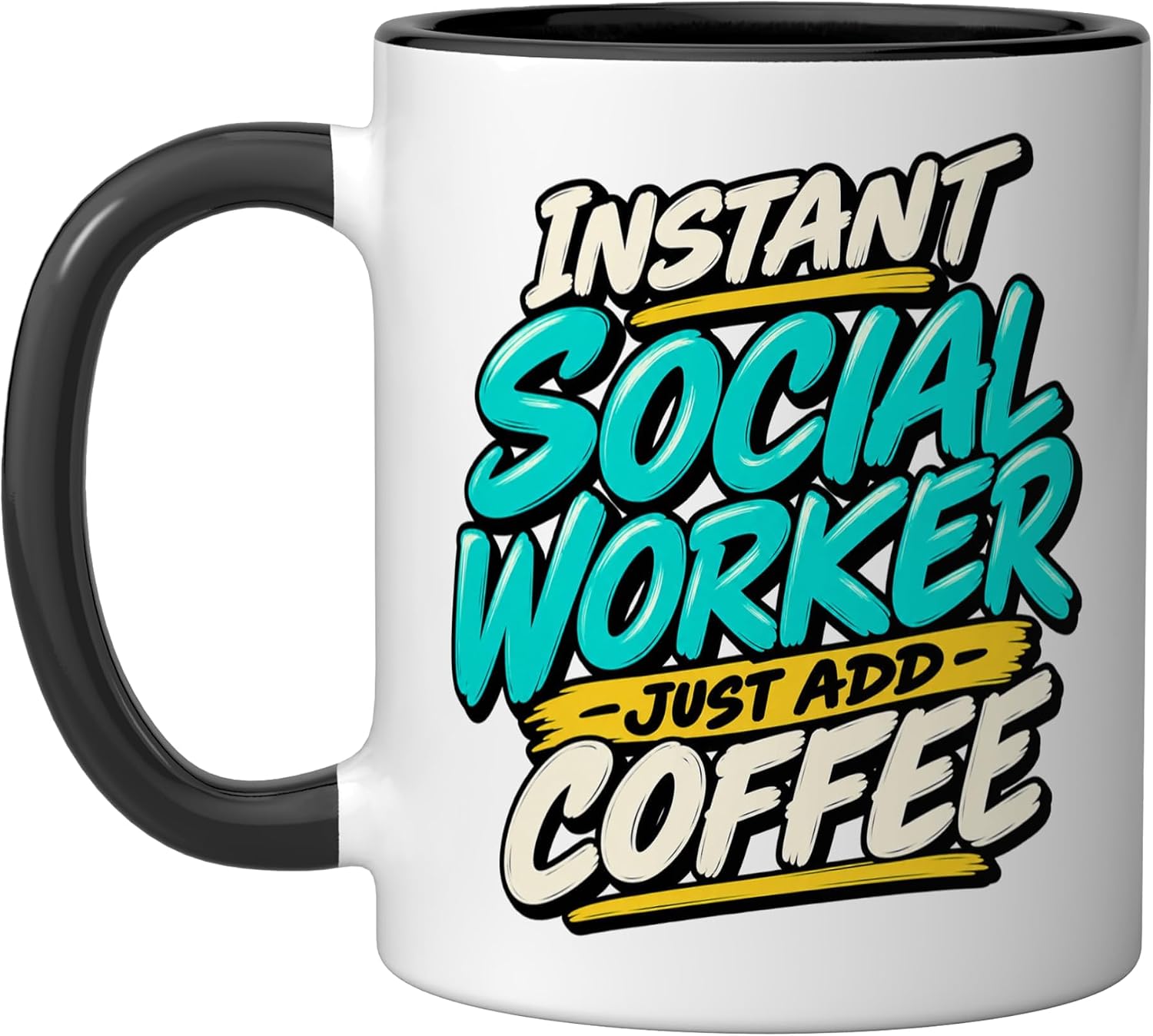 Social Worker Instant Social Worker Coffee Ceramic Mug, White, 11oz image 5