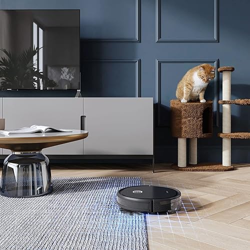 Miniatura 3 de ECOVACS OZMO U2 Robot Aspirador 2 en 1 Aspiradora y trapeador, cepillo sin enredos, ideal para pelo de mascotas, zonas prohibidas, tiempo