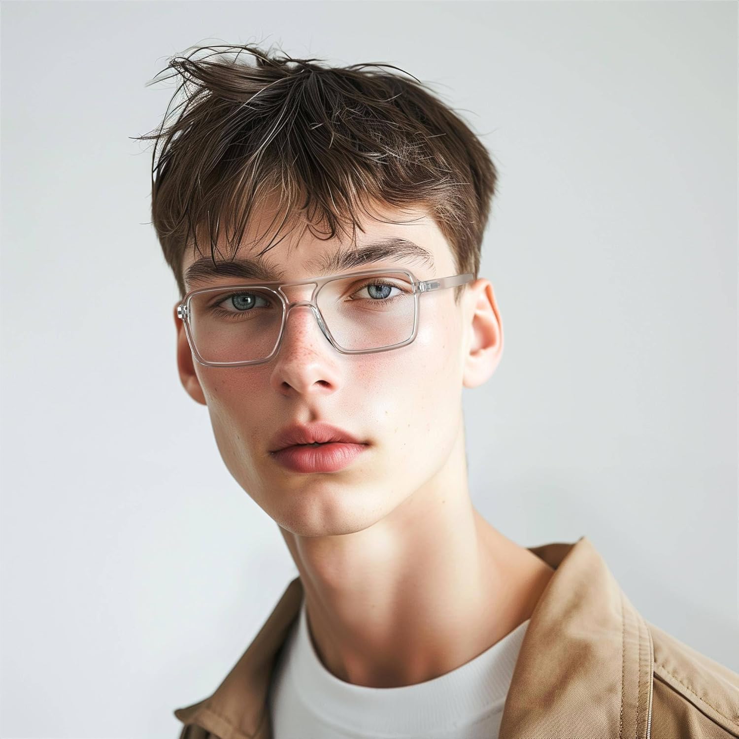 LONDON MOLE® Spy reading glasses | Cool square shaped pilot style readers | Men’s Women’s Unisex | Spring hinges - Image 2