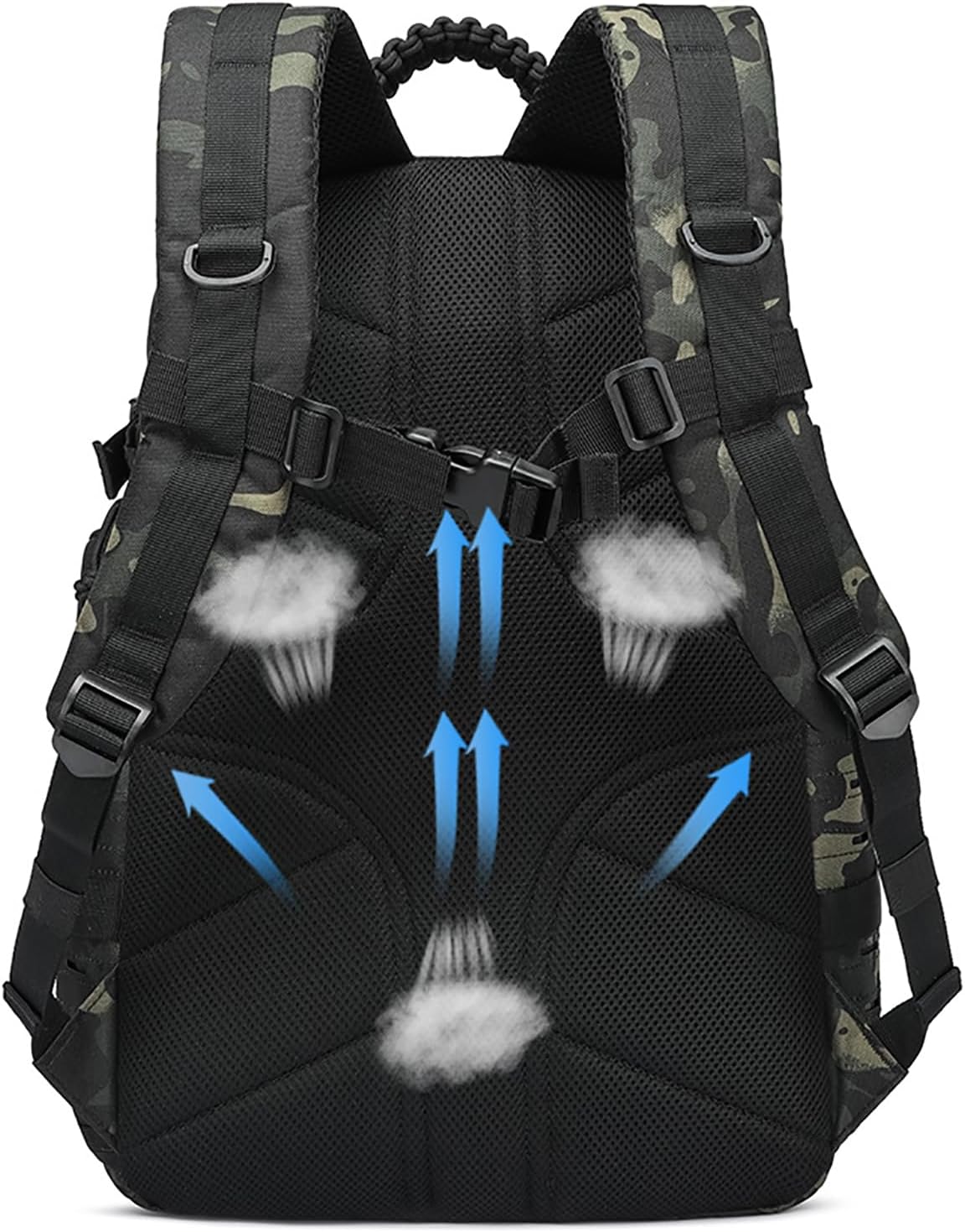 35L Tactical Backpack for Men Heavy Duty Military Backpack 3 Day Assault Pack Molle Backpack Hiking Rucksack (BlackMix)