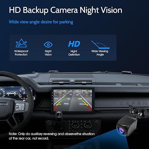 Miniatura 7 de Estéreo de coche de un solo DIN, pantalla giratoria Carplay con cámara trasera de 1080P, CarPlay inalámbrico y pantalla táctil automática Android,