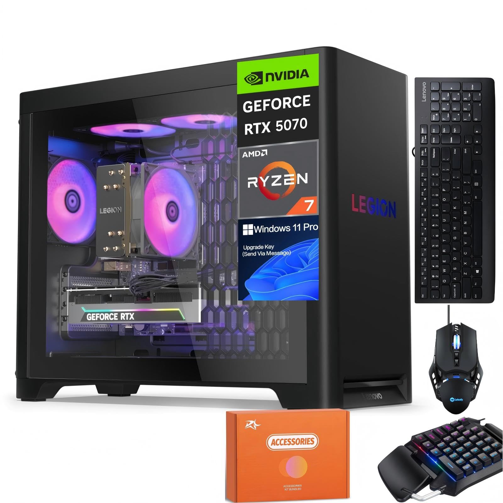 Amazon.com: Lenovo Legion T5 Gen 10 Gaming Desktop Computer, AMD