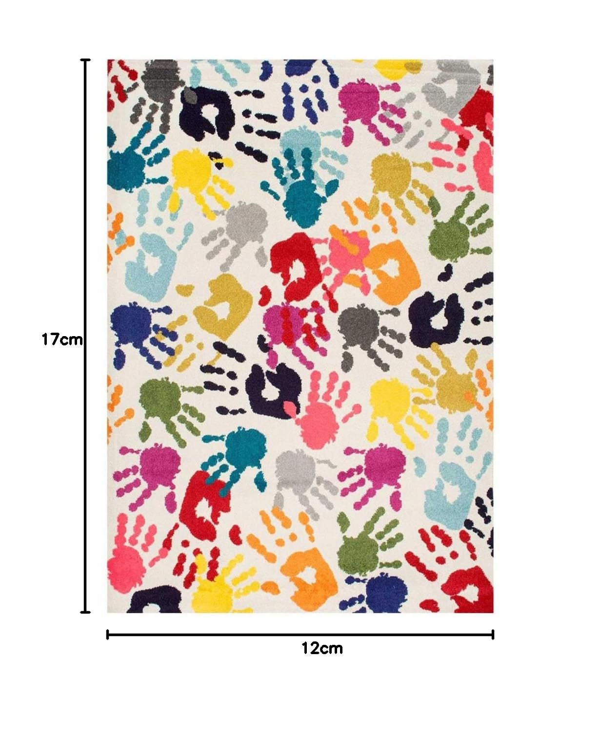 1A2T - Tapis Enfant 120x170cm, Tapis Chambre Tapis Multicolore, Tapis Rectangulaire, 2619