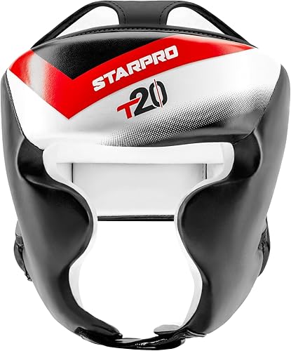 Miniatura 7 de Starpro T20 - Protector de cabeza de boxeo  Piel sintética  Muay Thai Kickboxing Training Protection and Fighting Headgear  Varios tamaños