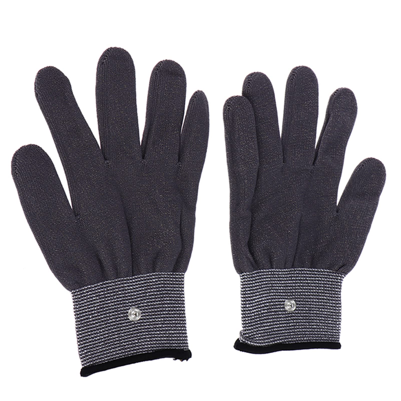 Guantes de electrodos, 1 par de Guantes de Terapia de Masaje con electrodos Conductores para máquina TENS, Cables Conductores de electroterapia para masajeador de Manos, para Artritis, Dedo en gatil