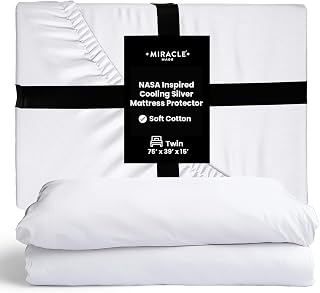 Miracle Made Silver-Treated Cotton Mattress Protector – Twin