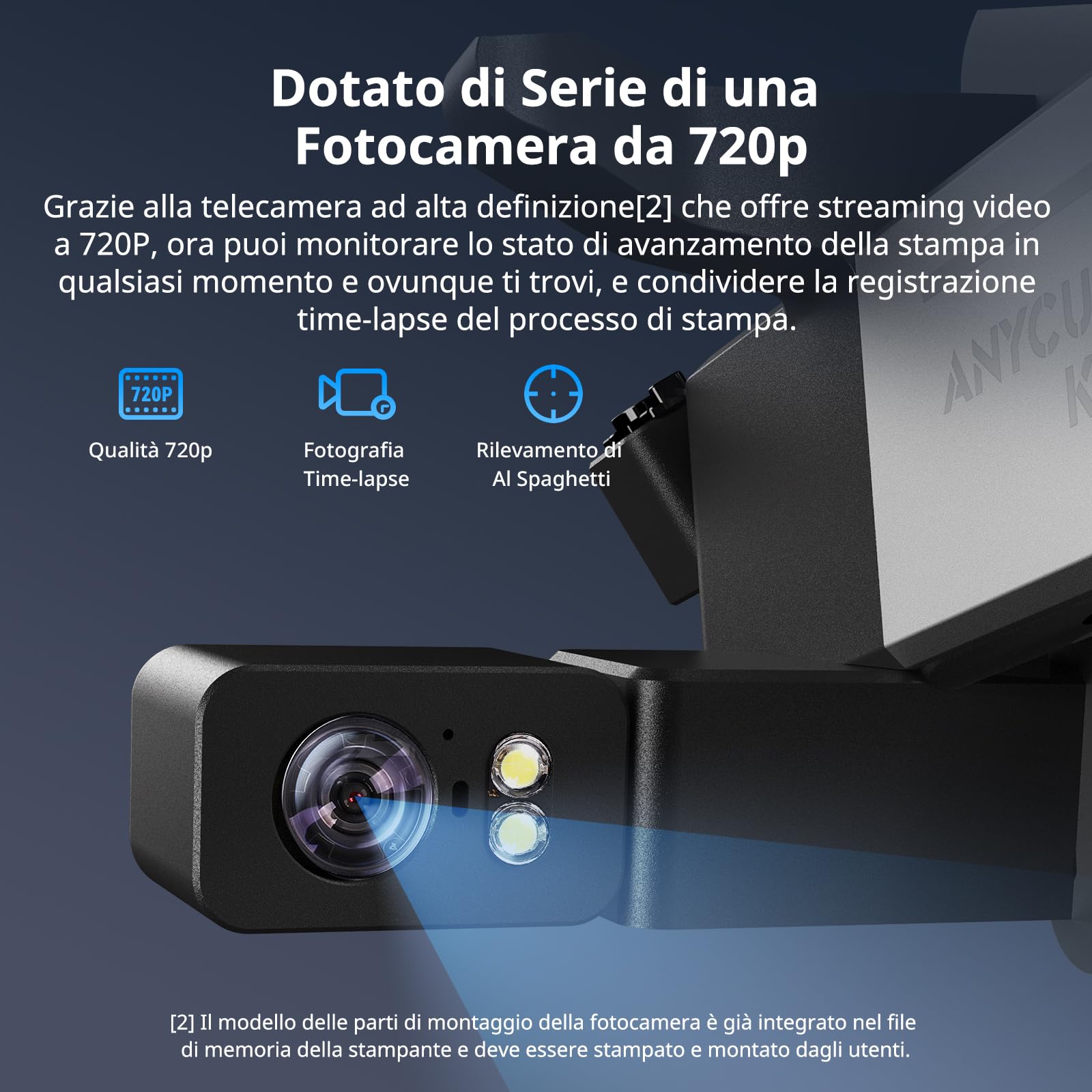 ANYCUBIC Kobra 3 V2 Stampante 3D, Supporta la Stampa 4/8 Multicolore, Telecamera 720p per il Monitoraggio, Livellamento Automatico Migliorato e Ugello Potenziato per Stampe più Grandi