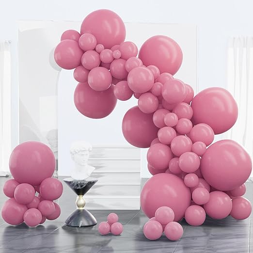Product image for PartyWoo Pink Balloons 100 pcs and PartyWoo Pink Sherbet Balloons 100 pcs - 2