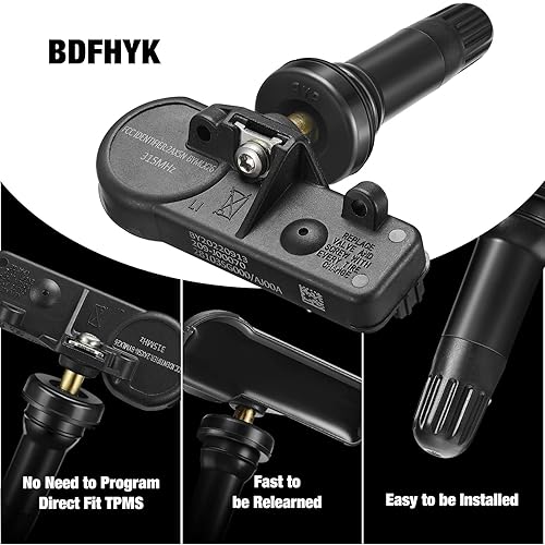 Miniatura 4 de BDFHYK Sensor TPMS compatible con Subaru Crosstrek Forester Impreza Legacy Outback Tribeca WRX 315 MHz Sensor de monitoreo de presión de neumáticos