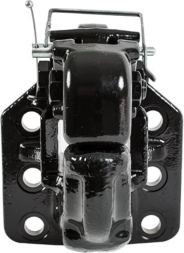 Miniatura 9 de Buyers Products PH50 - Gancho de pinza compensado por aire con capacidad de 50 toneladas, montaje de 6 agujeros, color negro