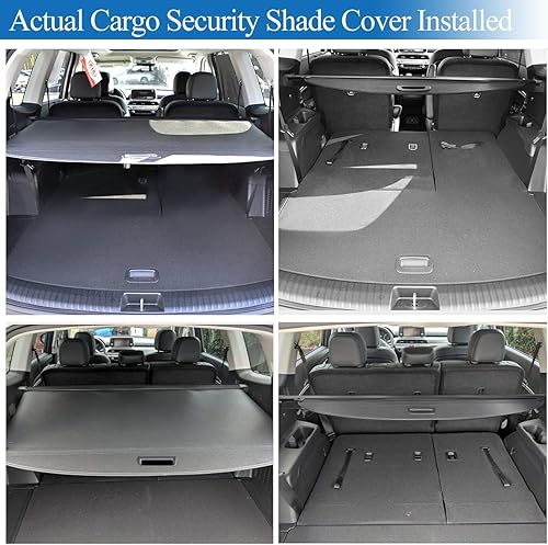 Miniatura 5 de VeCarTech Cubierta de seguridad para carga Compatible con Kia Telluride 2025 2024 2023 2022 2021 2020, pantalla de privacidad negra, retráctil, para
