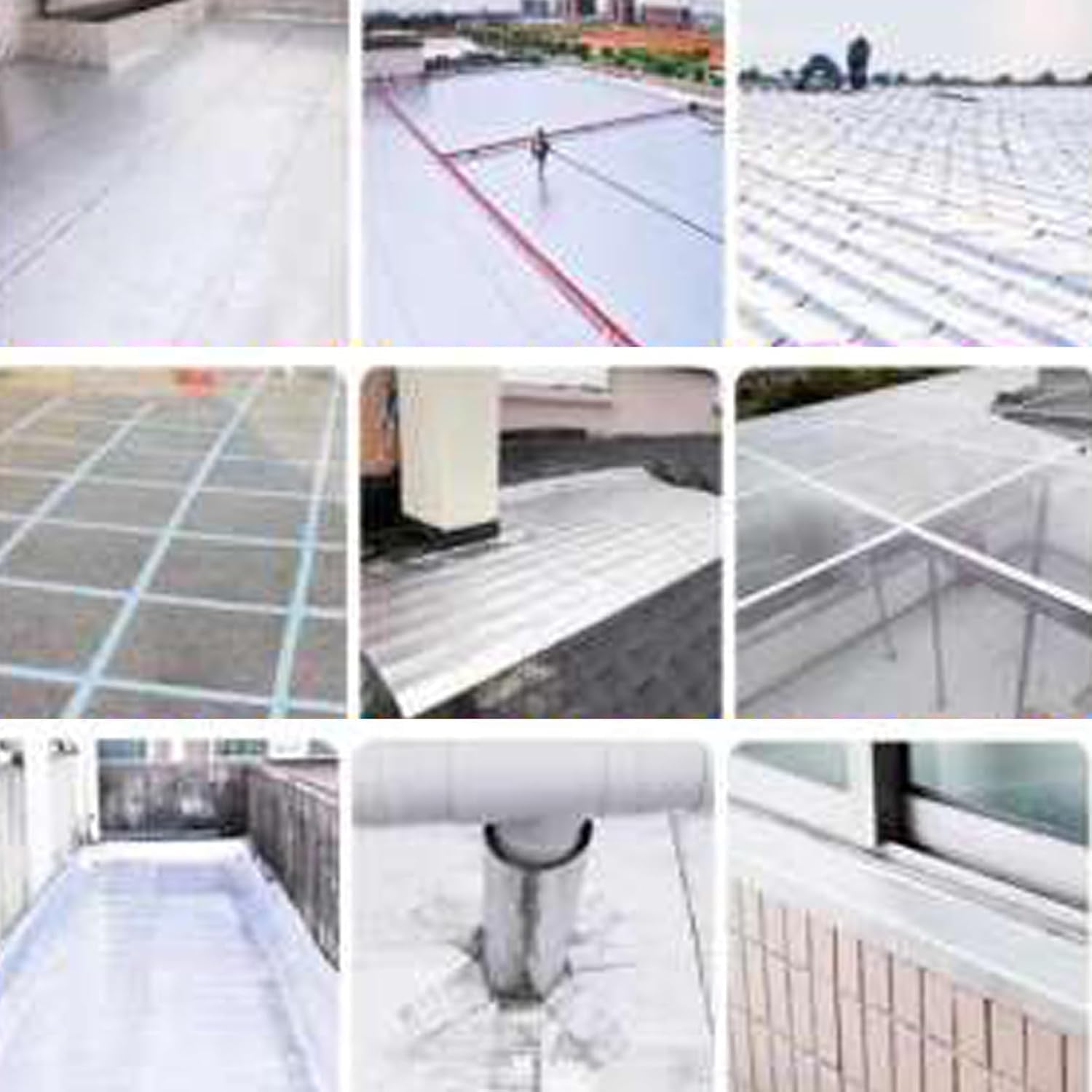 Cinta de reparación de Asfalto para Exteriores, Impermeable, selladora, de Aluminio, autoadhesiva, Resistente a los Rayos UV y a la Intemperie para Reparar Grietas (1x3m).