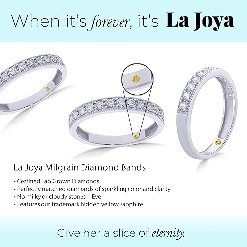 Vista 3 de Alianzas de boda de diamantes cultivados en laboratorio para mujer Oro amarillo, blanco y rosa de 10 quilates certificado 110 - 12 quilates