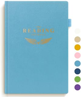 SIMVIA Reading Journal Ocean Blue - Elegant Book Log for 110 Reviews, Progress Tracking & Book Lover Gift