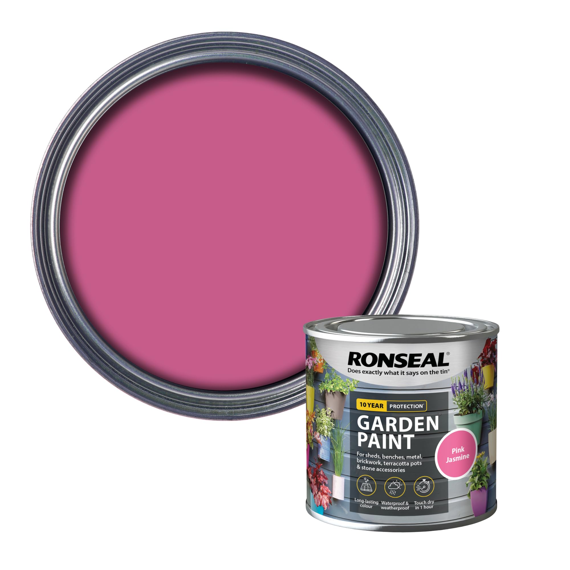 Ronseal - Garden Paint Pink Jasmine 250ml