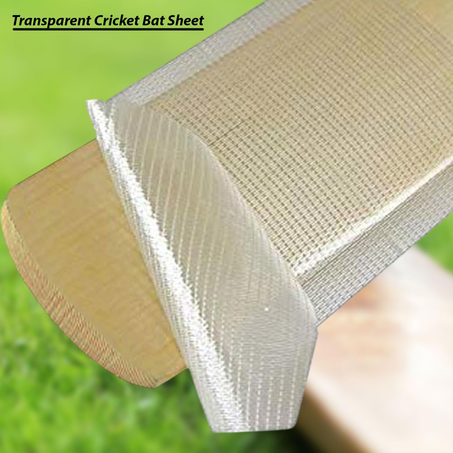 Confezione da 2 fogli trasparenti per mazza da cricket, 30 x 15 cm