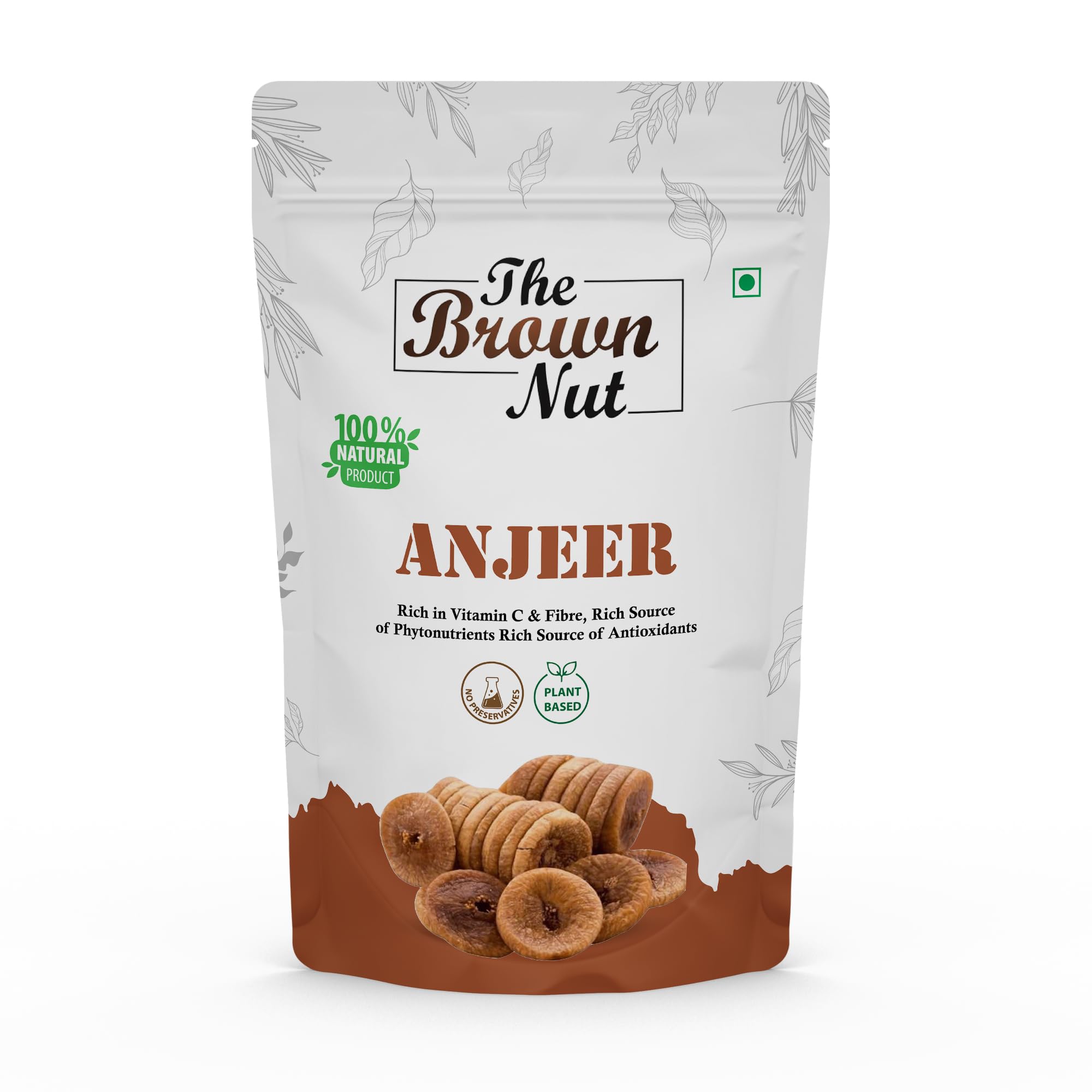 The Brown Nut Dried Anjeer - 1 KG | Figs Anjir | Rich source of Fibre Calcium & Iron | Low in calories and Fat Free - Ziplock Pouch (Vacuum Packed For Extra Freshness) (B0CQYX3N95) Amazon Price History, Amazon Price Tracker