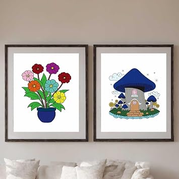 Bondream 3 Pack Color by Numbers Adult Coloring Books,Spiral Bound Coloring Books for Adult Women Relaxation,60 Unqiue Flowers Animals Nature Landscapes,Brain Game Color Book for Adults