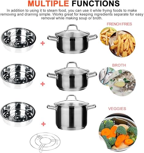 Miniatura 6 de Secura conjunto de cesta y rejilla para olla de presión eléctrica a vapor, 6 cuartos