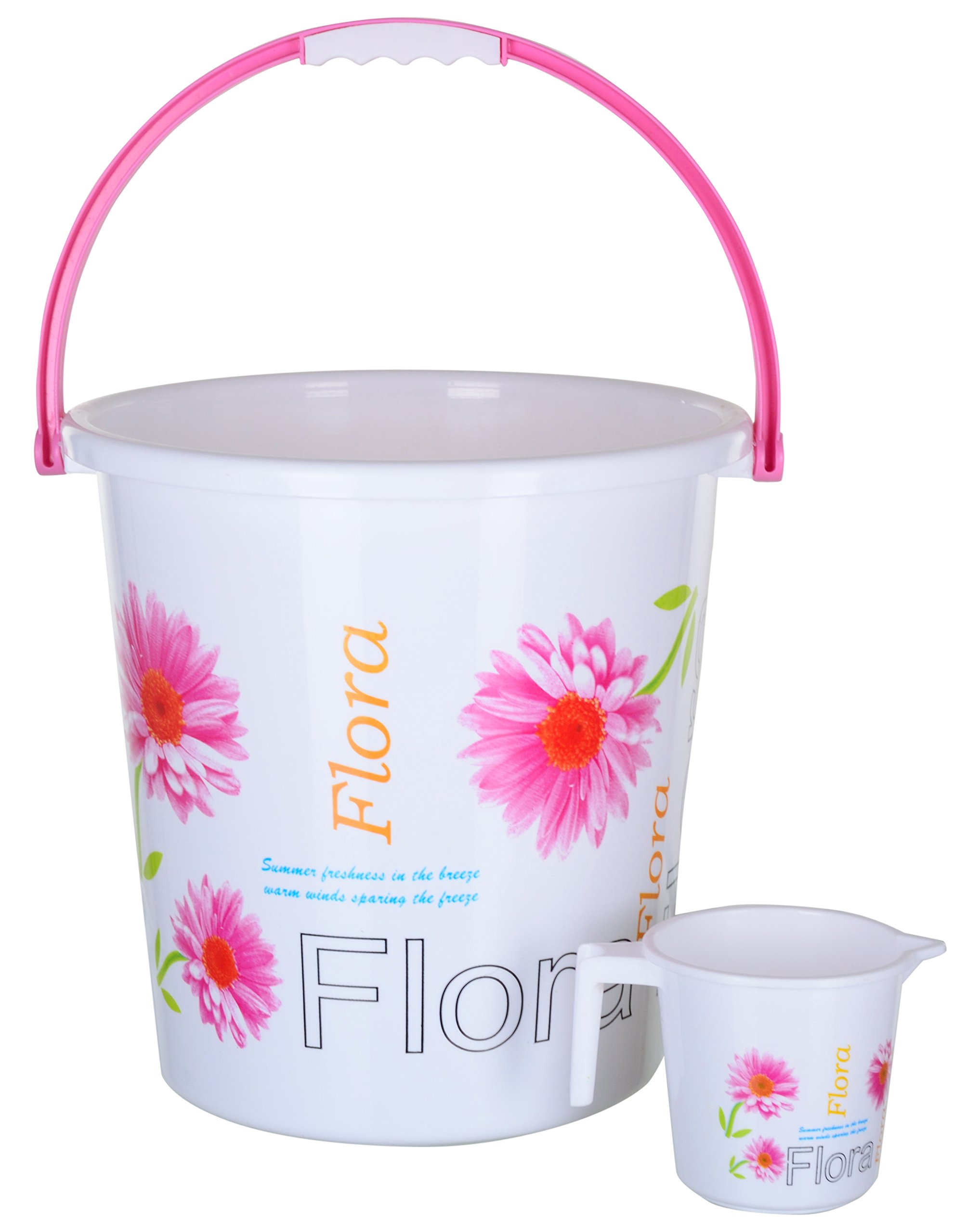 Nayasa Plastic Boon Bucket 18 LTR+Boon Mug 1.5 LTR Set-Pink, 50.8 Cm X 25.4 Cm X 50.8 Cm (B074PMN3RX) Amazon Price History, Amazon Price Tracker
