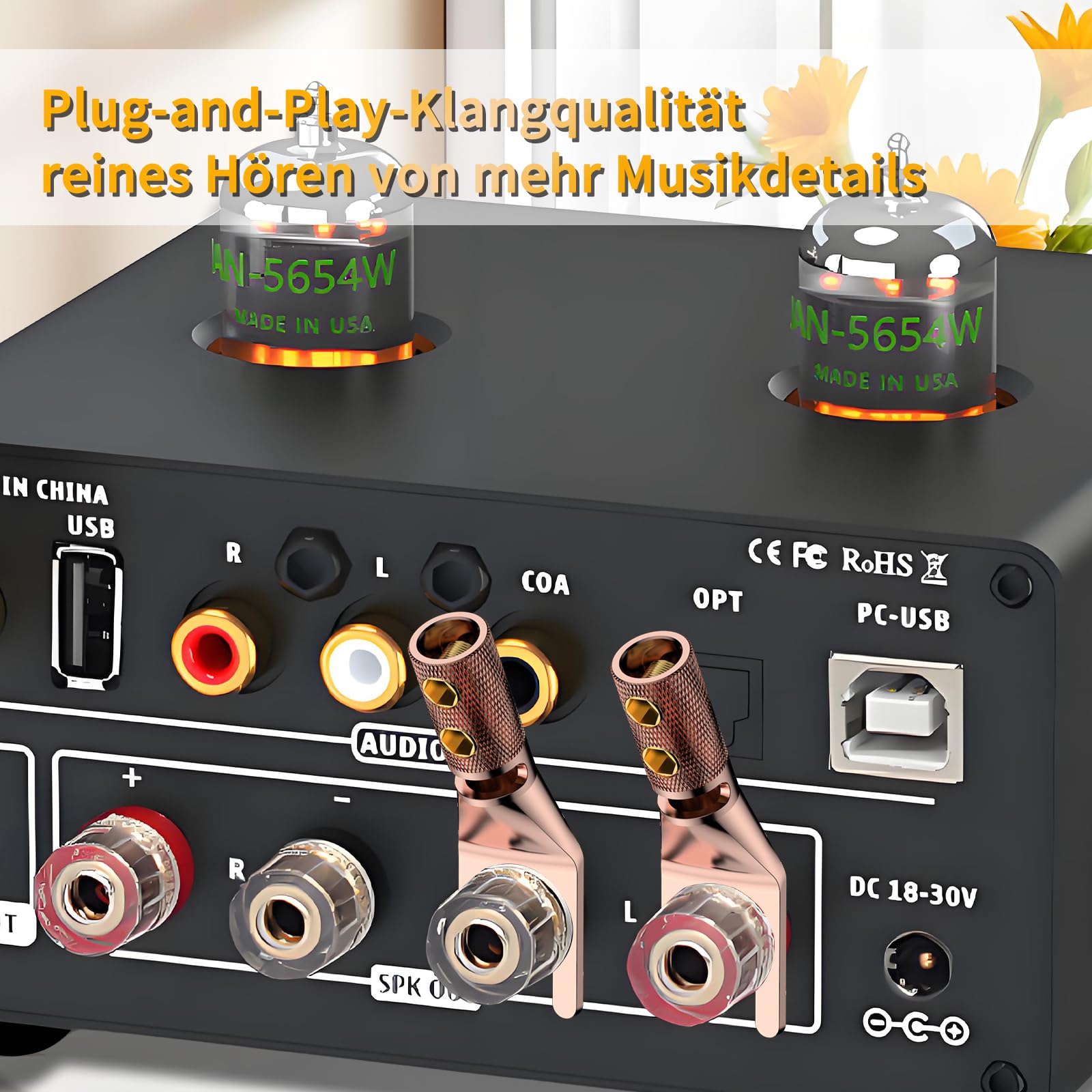 Tertullus 8 pezzi di alta qualità in rame puro HiFi capicorda altoparlante viti High End Y maschio per cavo altoparlante fino a 4,5 mm