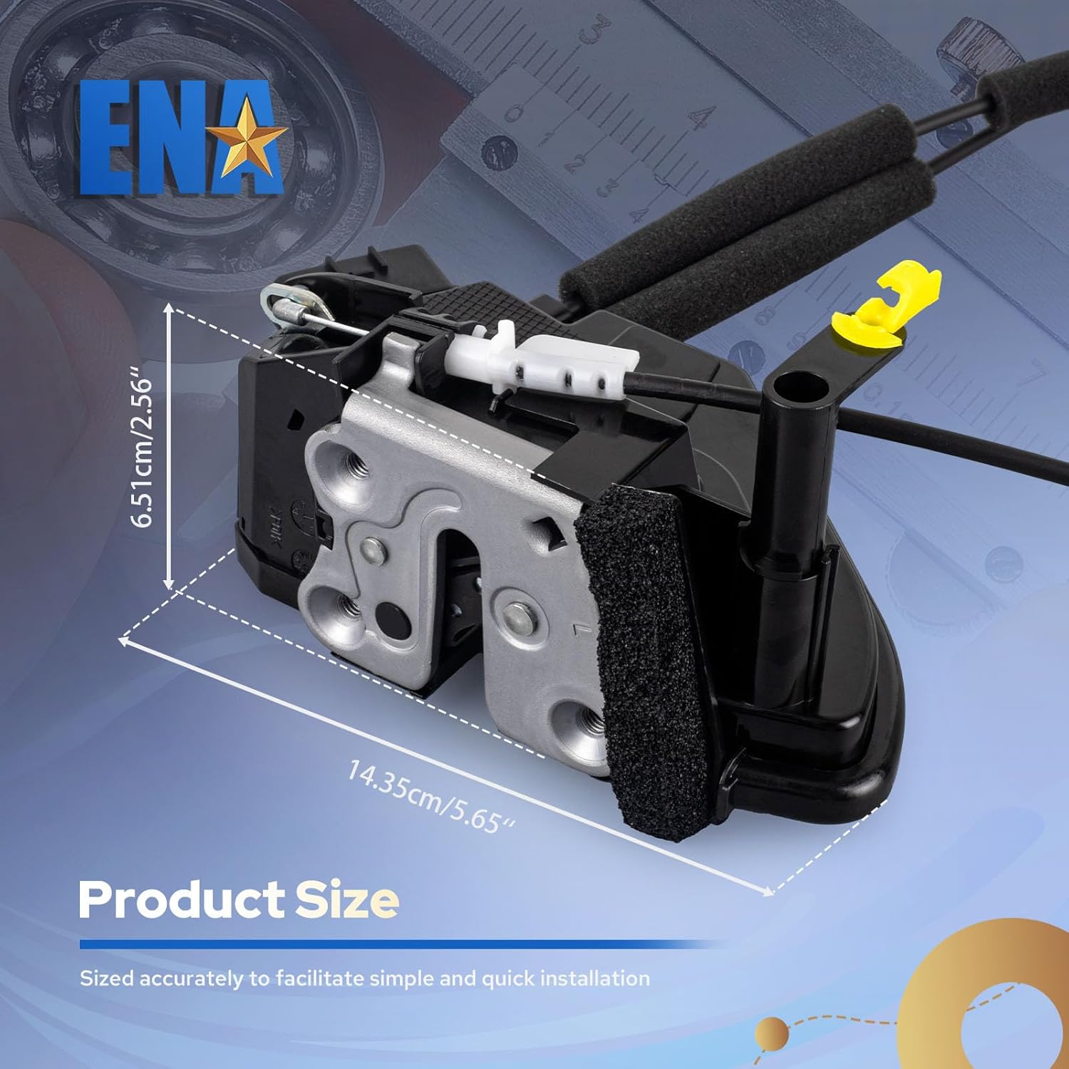 ENA Power Door Lock Latch Actuator with Intelligent Key Front Left Driver Side Compatible with Nissan Rogue 2014 2015 2016 2017 2018 2019 2020 Replacement for 80501-4BA0A 80501-4BA0B 805014BA0A