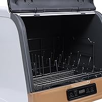 Vista 6 de Lavavajillas compacto de 5 litros de limpieza profunda sin rayas de 360° - 4 procedimientos de lavado - Método de lavado en aerosol para platos