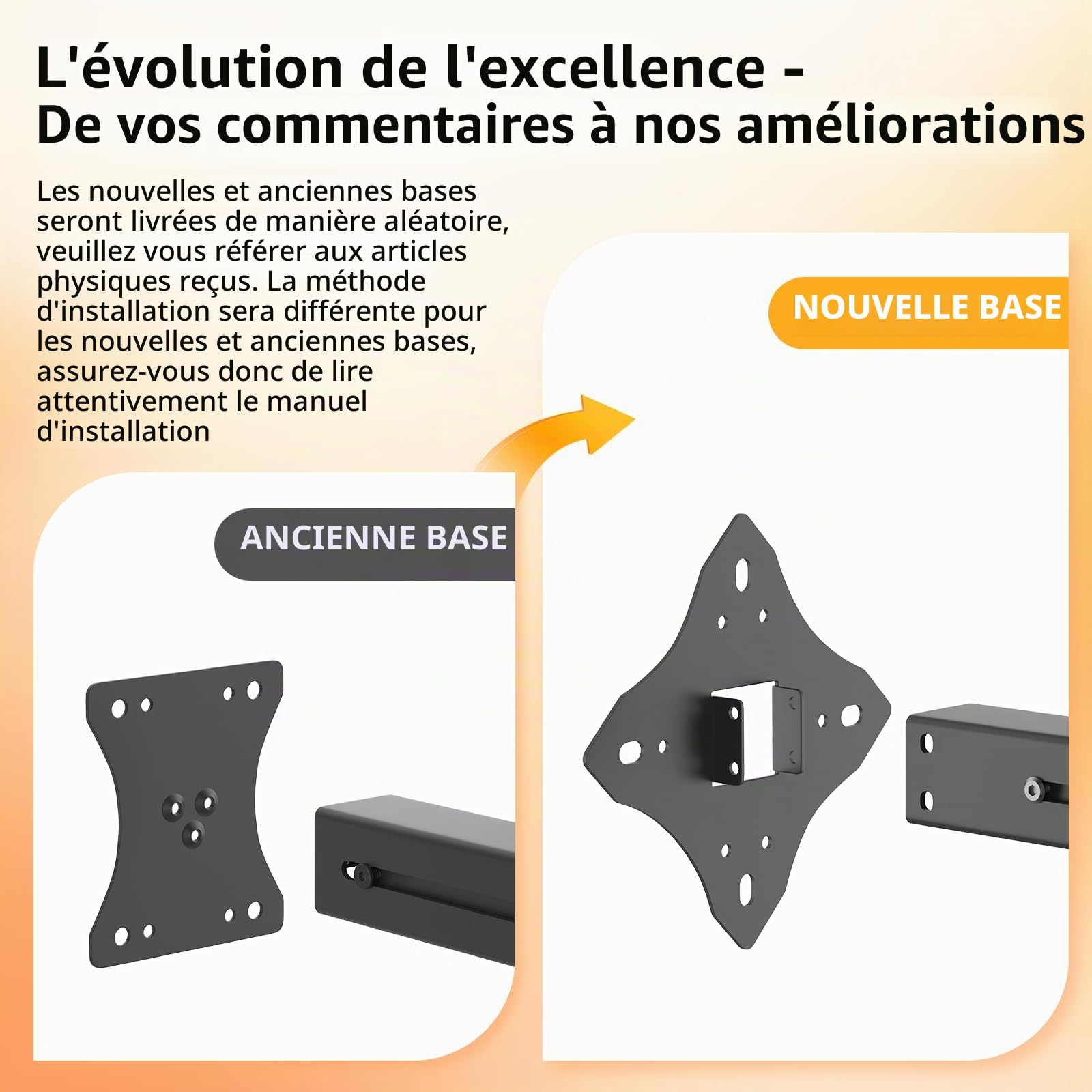 Starlink Support mural réglable pour génération 3 avec adaptateur de tube Gen 3 pour kit Starlink Standard 4/4X