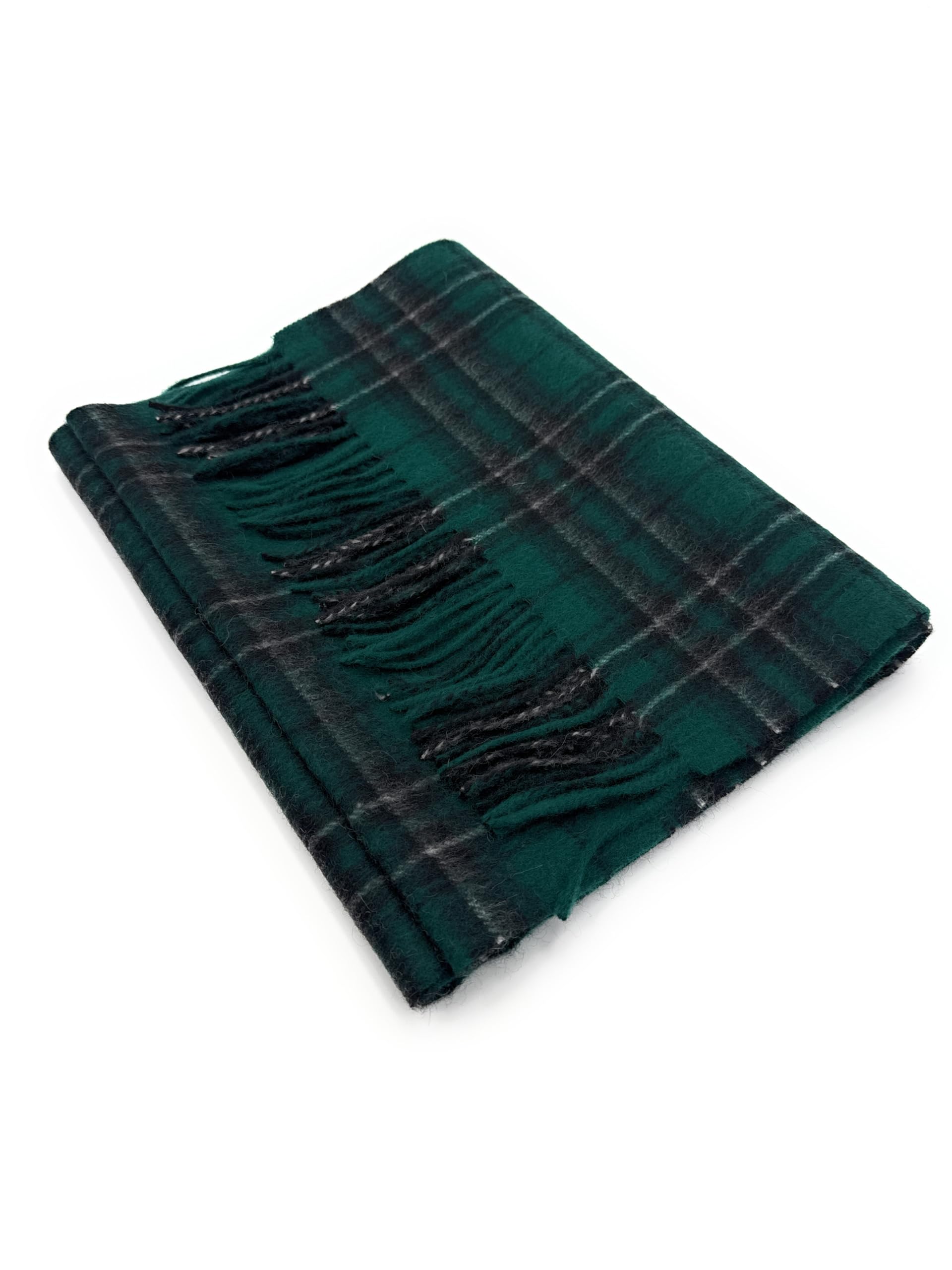 100% Soft Lambswool Clan Tartan Scarf Unisex 30cm x 180cm (MacLean Hunting Modern)