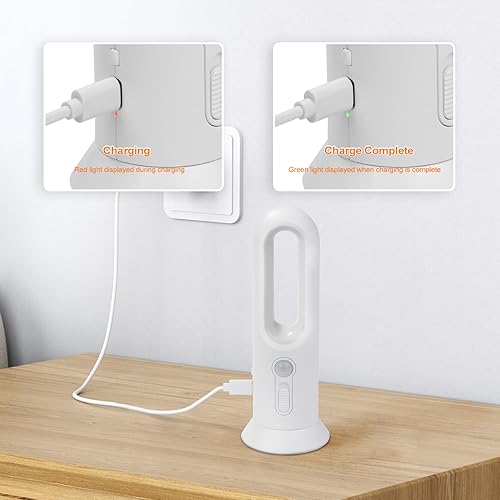 Miniatura 5 de Luz nocturna recargable con sensor de movimiento 3 en 1, linterna de luz nocturna LED portátil para dormitorio, baño y camping al aire libre (2)