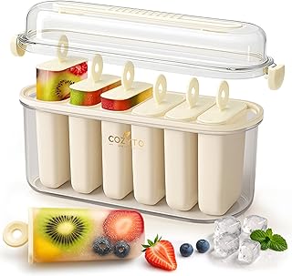 Frozora AquaSix – Premium 6-Mold Popsicle Maker Set (120ml Each) with An...