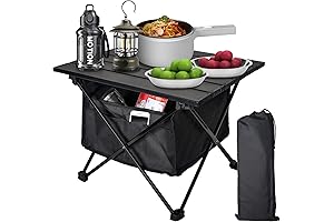 Foldable Camping Side Table: Portable Beach Tables for Sand, Outdoor Adventures
