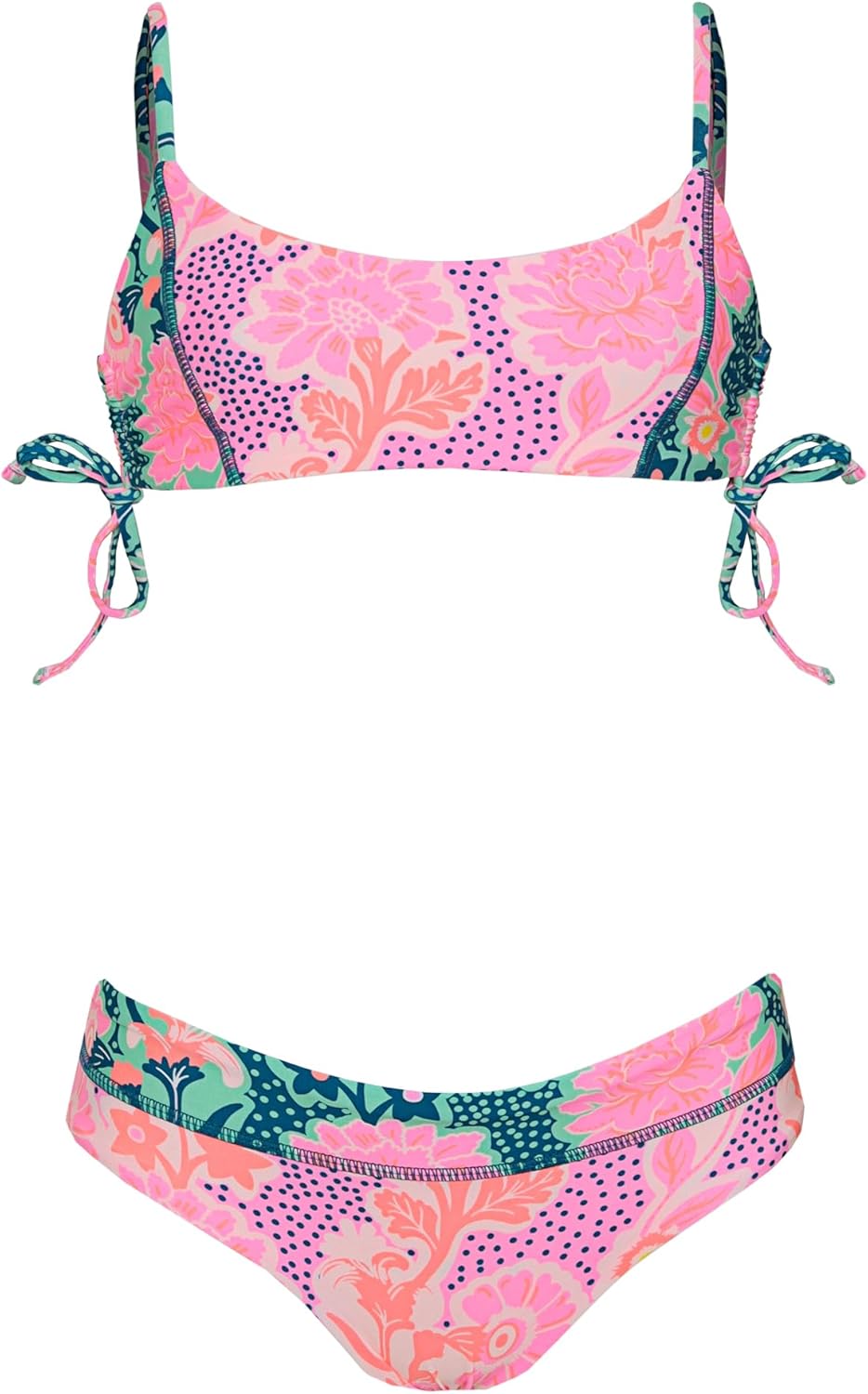 Maaji Girls Blush Floral Reversible Bikini Set