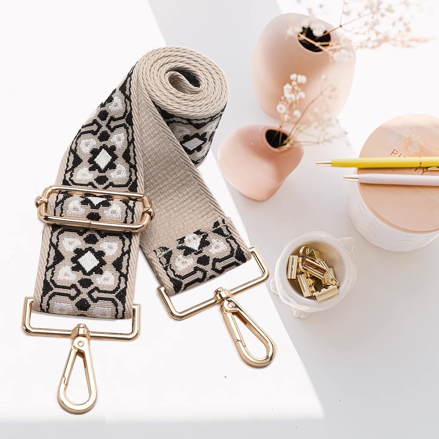 GINJKGO Purse Straps Replacement Crossbody - Adjustable Bag Strap for Purses, Wide Shoulder Strap for Women Guitar Purses - Image 6