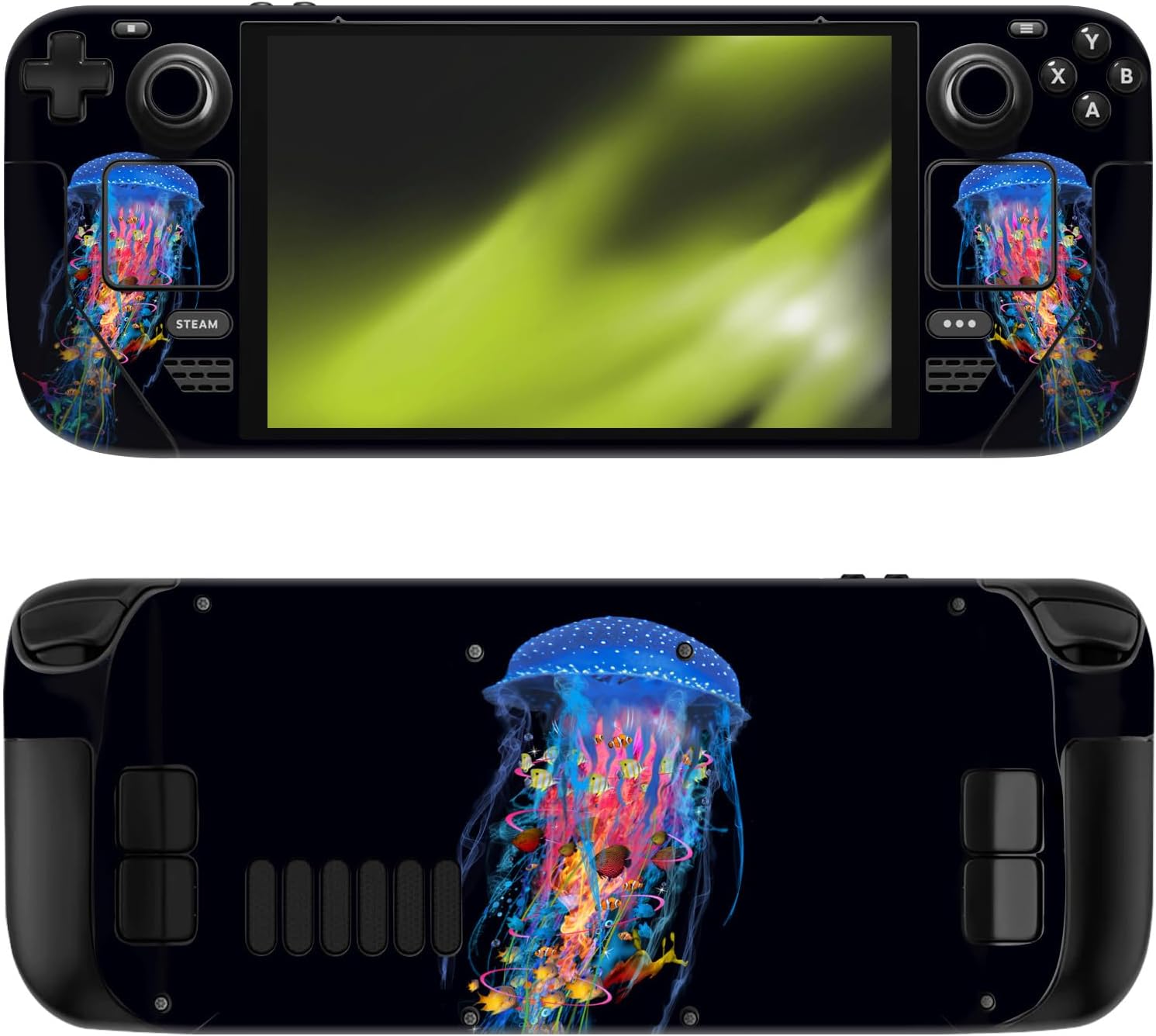 Head Case Designs Officially Licensed Dave Loblaw Blue Jellyfish Sea 2 Vinyl Sticker Skin Decal Cover Compatible with Steam Deck OLED