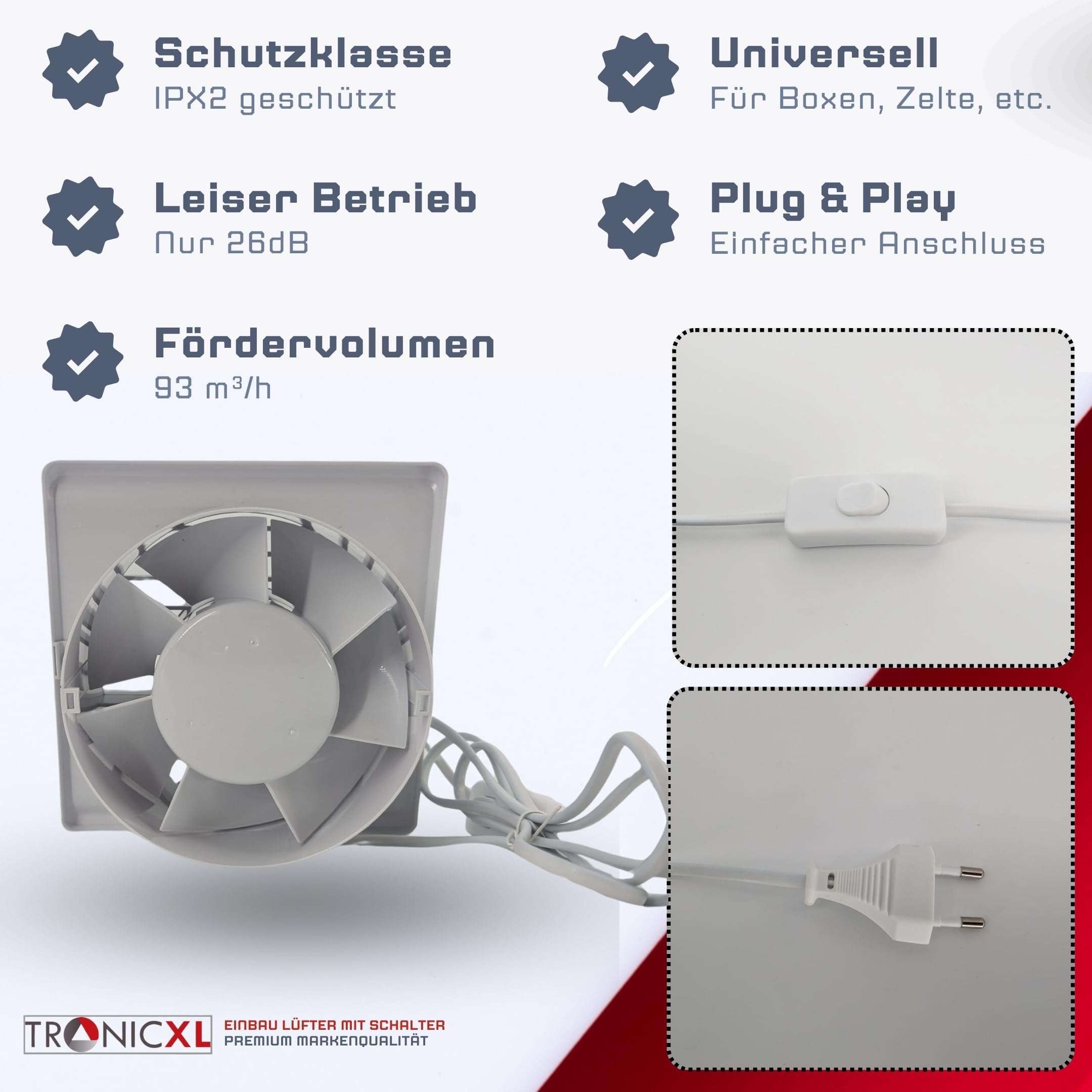RVS Ventilator V120 schakelaar 24V - Klaas Mulder