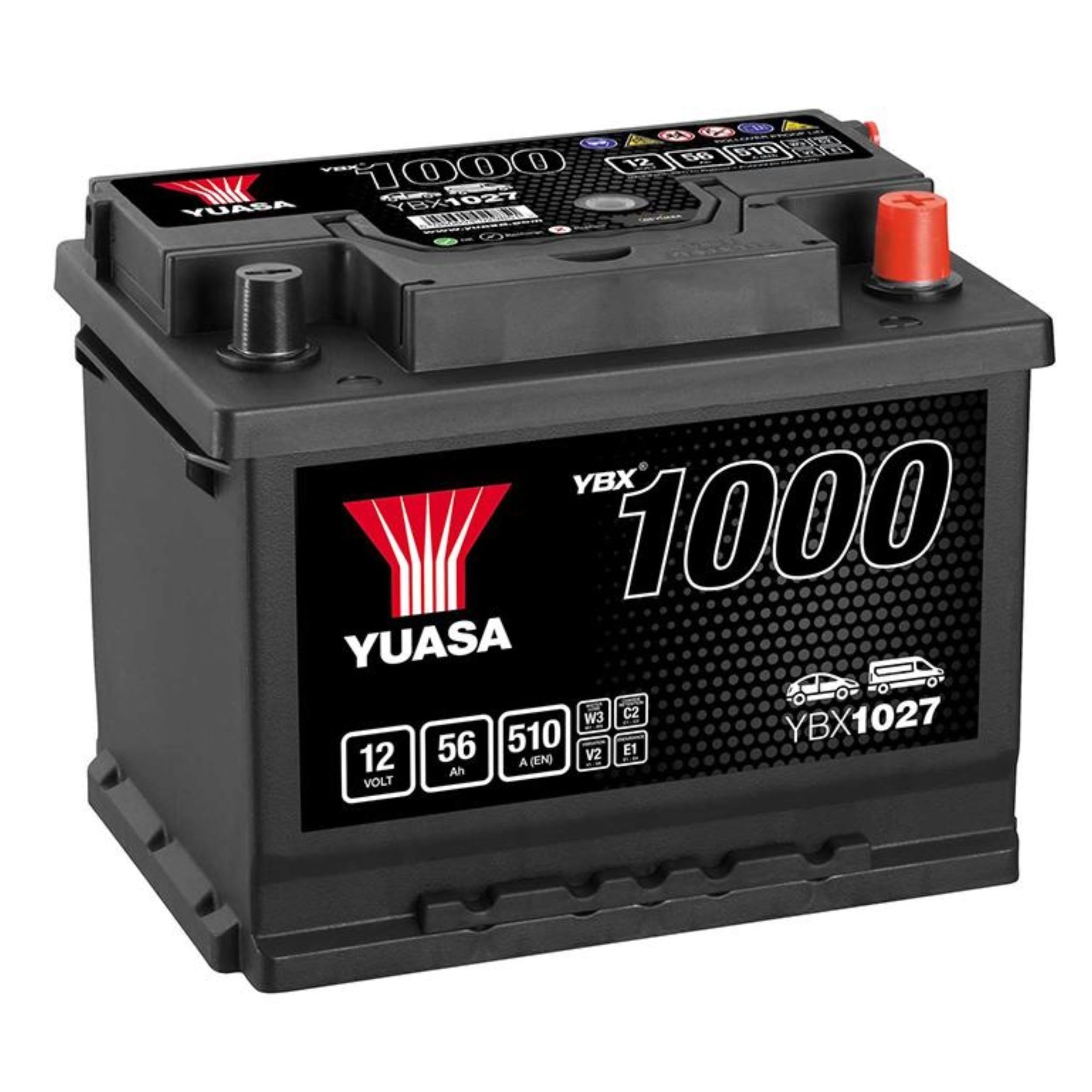 Battery fits CITROEN BERLINGO MULTISPACE C4 CACTUS C2 NEMO Yuasa 027 New