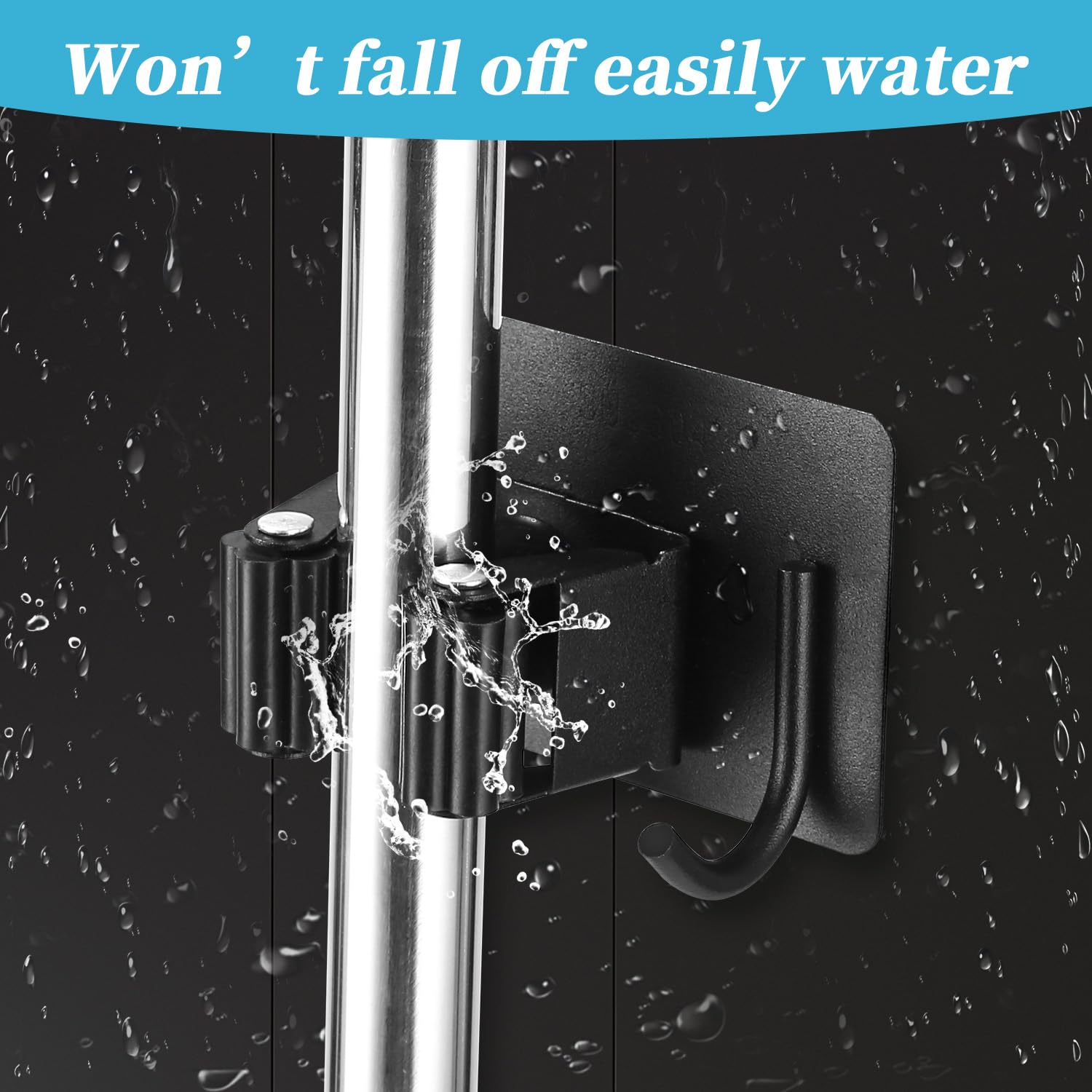 Portascope Parete 5 Pezzi - Gancio Adesivo In Acciaio Inox Per Cucina, Bagno, Garage - Foto 2