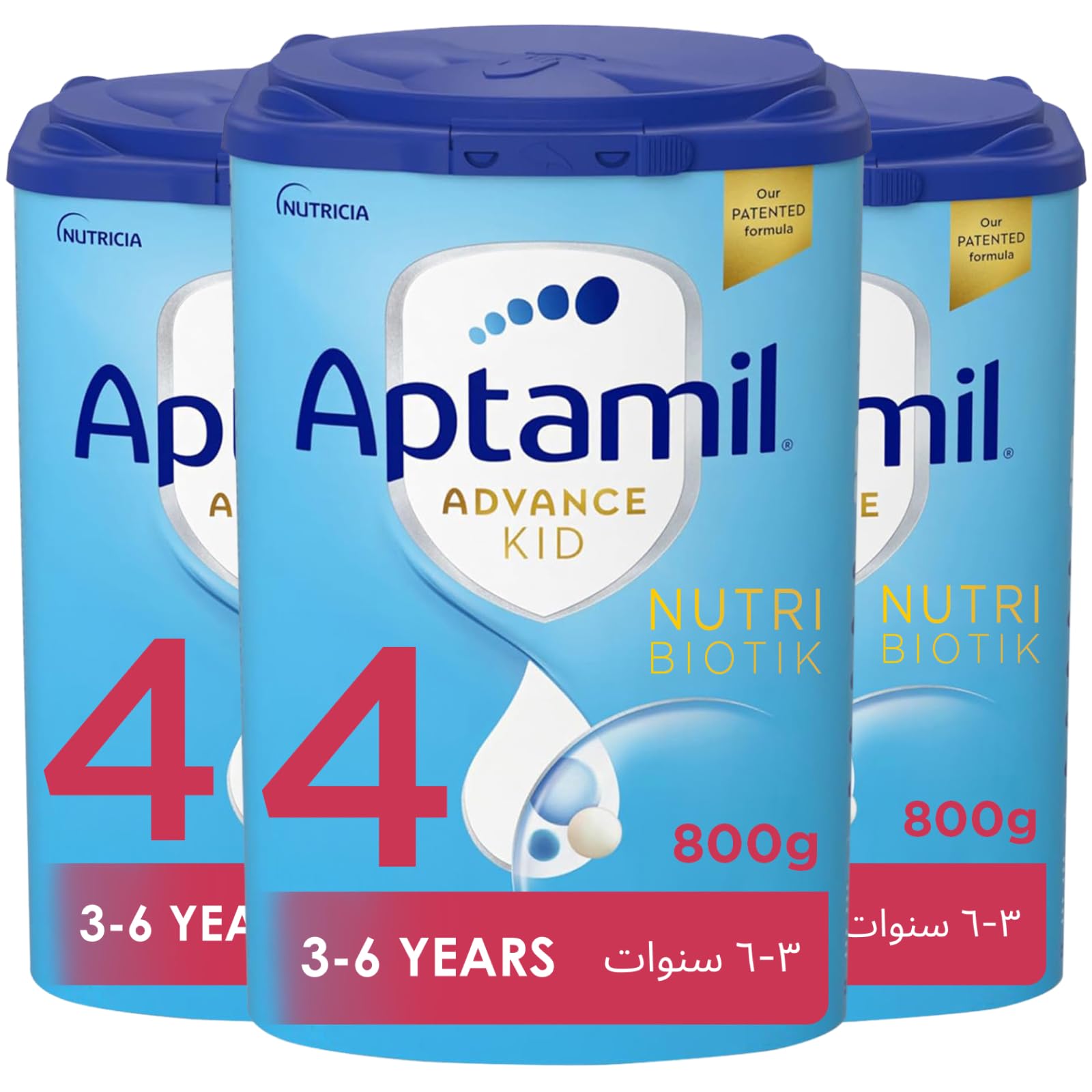 Advance Kid 4 Growing Up Formula Milk From 3-6 Years, Easy To Use Pack, 800g - Pack of 3