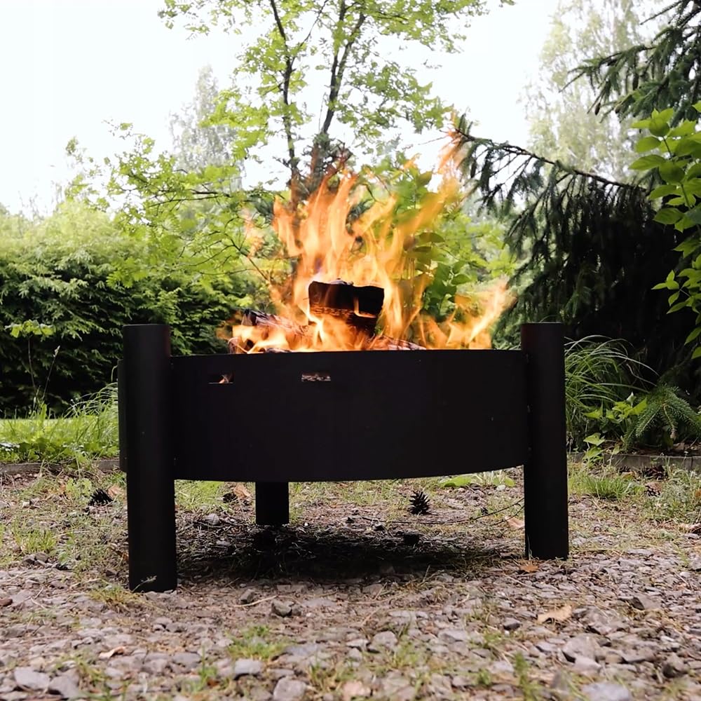 KRATKI Braciere da giardino ROTONDO 33 x 61,6 x 61,6 cm acciaio moderno