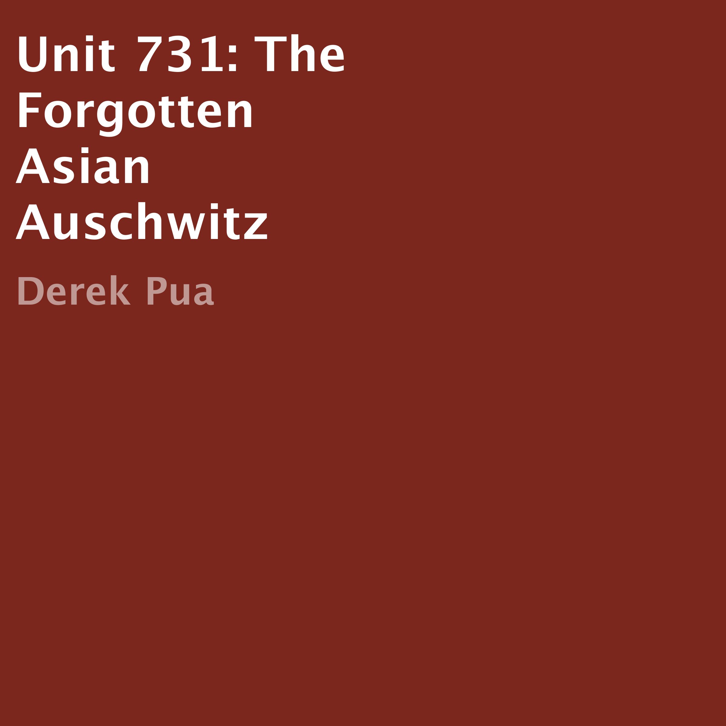Cover art for Unit 731