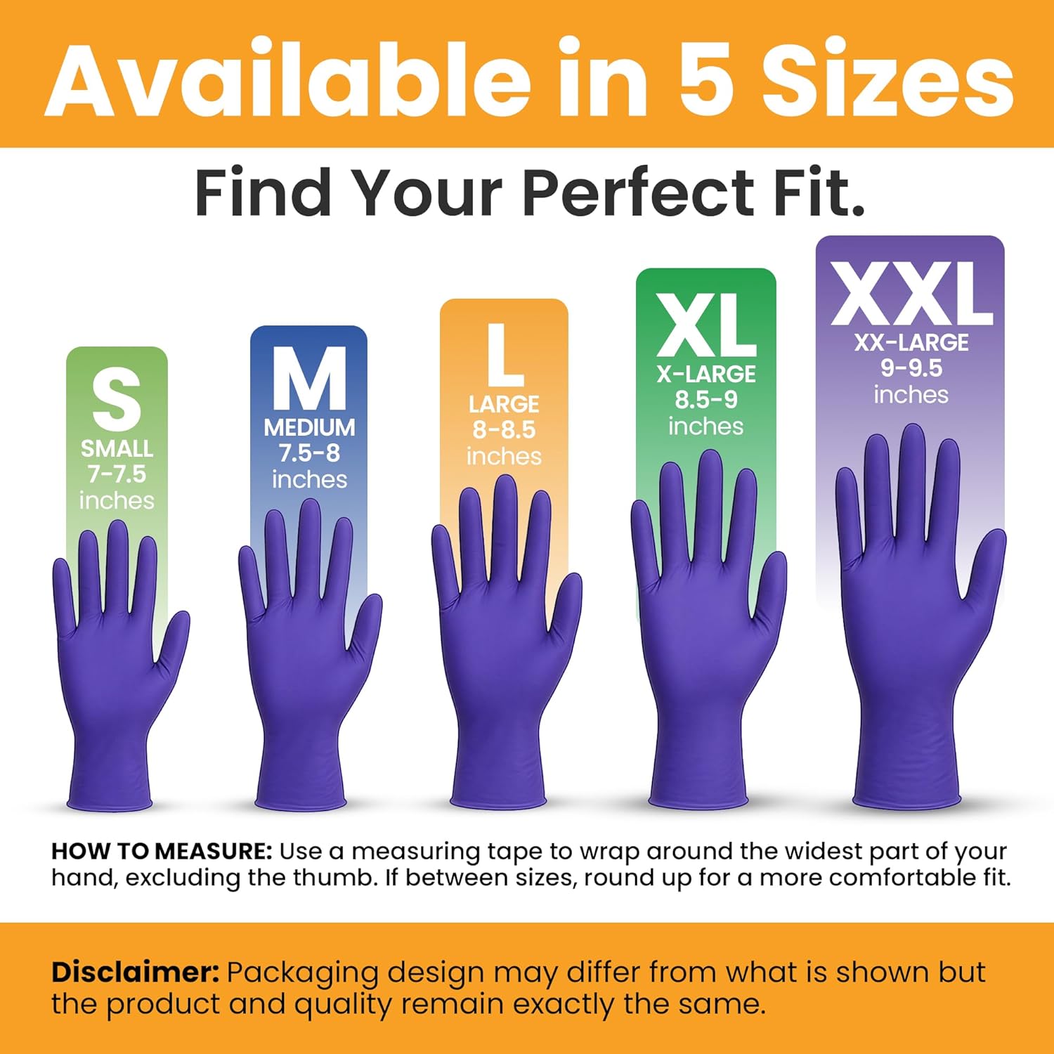 SAFEWAY USA Nitrile Disposable Gloves — Multi-Purpose Powder-Free and Non-Latex Textured Fingertips for Medical Use, Nursing, Lab Works, Kitchen Prep, Cleaning, Tattooing & More — (140000 pcs, Large)