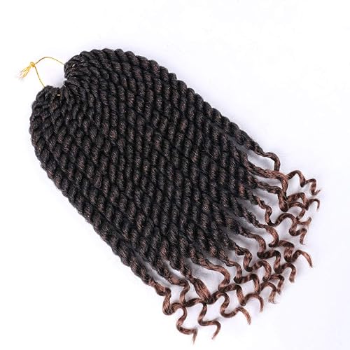 Miniatura 7 de Paquete de 6 trenzas de ganchillo de 12 pulgadas, trenzas de ganchillo senegalesas para mujeres negras, extensiones de cabello jumbo de ganchillo