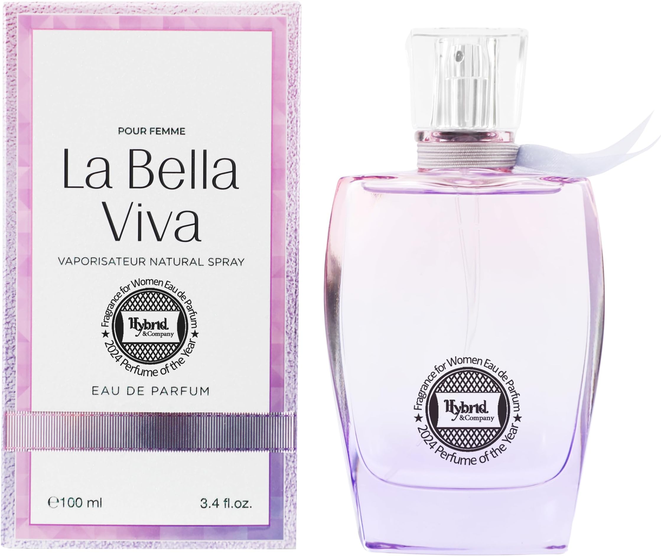 Hybrid & Company Women La Bella Viva Pour Femme Eau De Parfum Vaporisateur Natural Spray 3.4 Fl Oz
