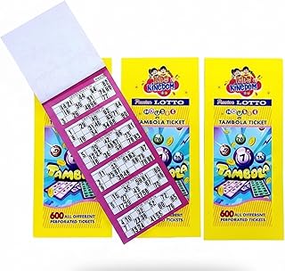 FRATELLI Tambola 600 Bingo Tickets for Indoor Housie &amp; Party Games (600 Tickets)