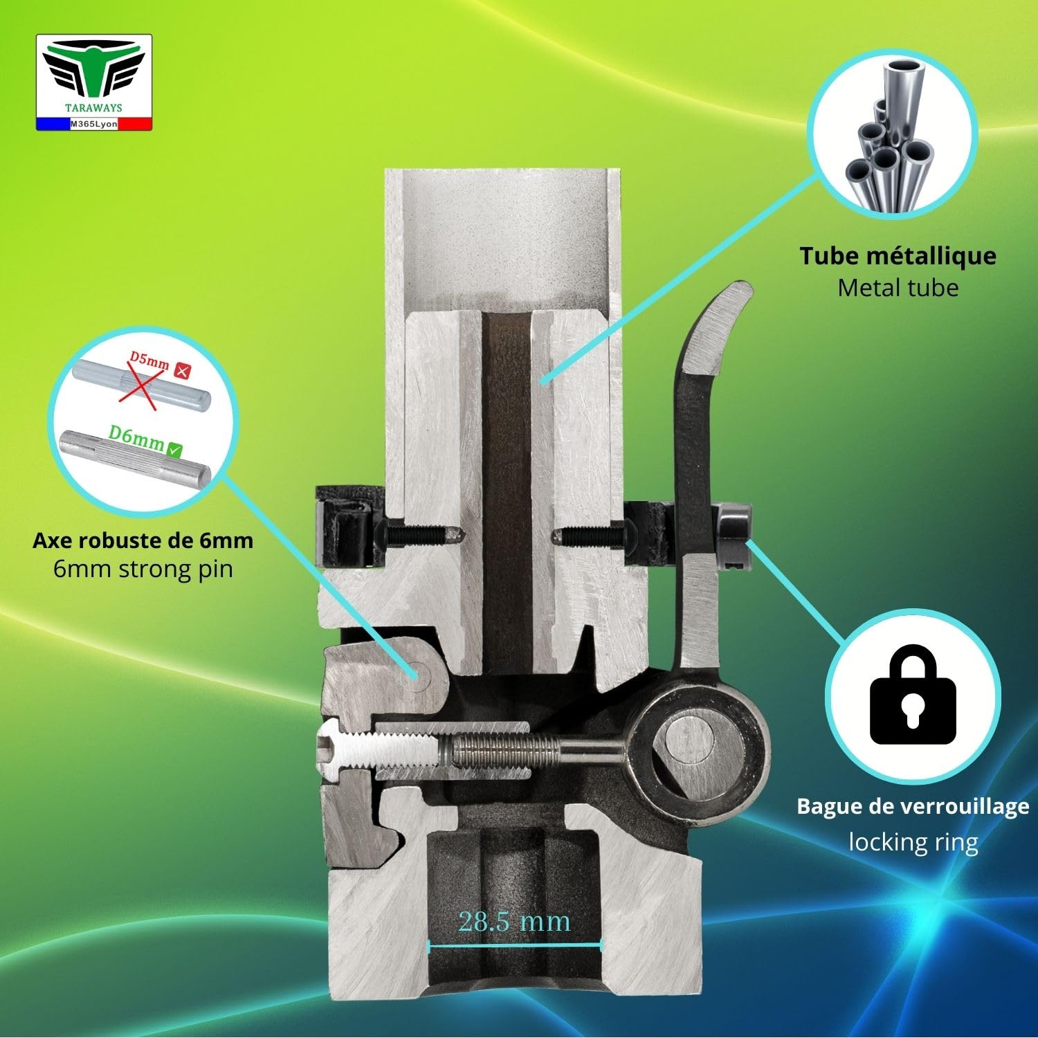 Xiaomi M365 1S Essential mi3 660 mm Potencia completa para patinete