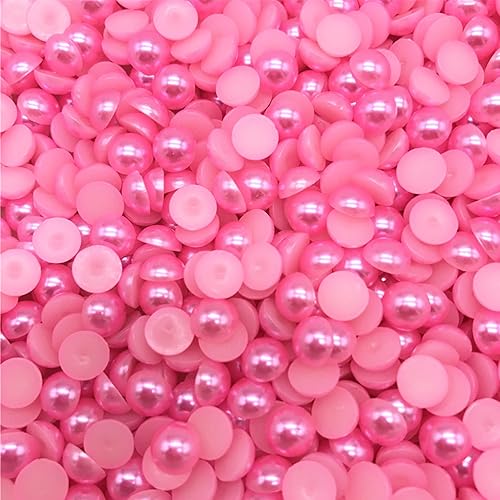 Miniatura 3 de 1200 gemas de perlas negras con parte trasera plana, tamaño mixto de 246810120.551 in, cuentas de perlas semicirculares para manualidades, medias