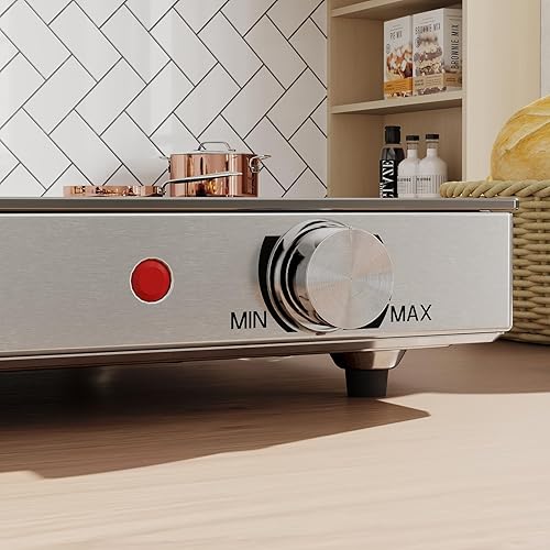 Miniatura 8 de HOMCOM Bandeja de calentamiento eléctrica con temperatura ajustable, calentador de alimentos con asas de tacto frío y pies antideslizantes para