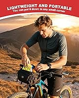 Vista 6 de Bike Tire Repair Kit, Bicycle Inner Tube Puncture Patch Kits with 20 PCS Vulcanizing Patches, User Manual, Metal Rasp and Tire Lever, Bike Patch Kit